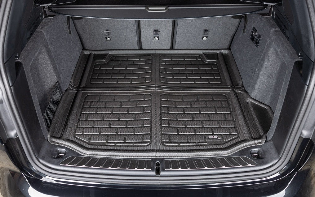 3D MAXpider Cargo Liner BMW X3 G01 (2018-2024) Cross Fold Kagu Black Rubber - w/ or w/o Cargo Tie Down Rails - Image 3