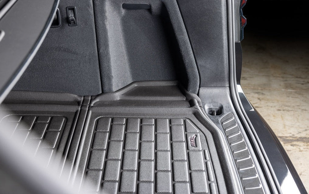 3D MAXpider Cargo Liner BMW X3 G01 (2018-2024) Cross Fold Kagu Black Rubber - w/ or w/o Cargo Tie Down Rails - Image 4