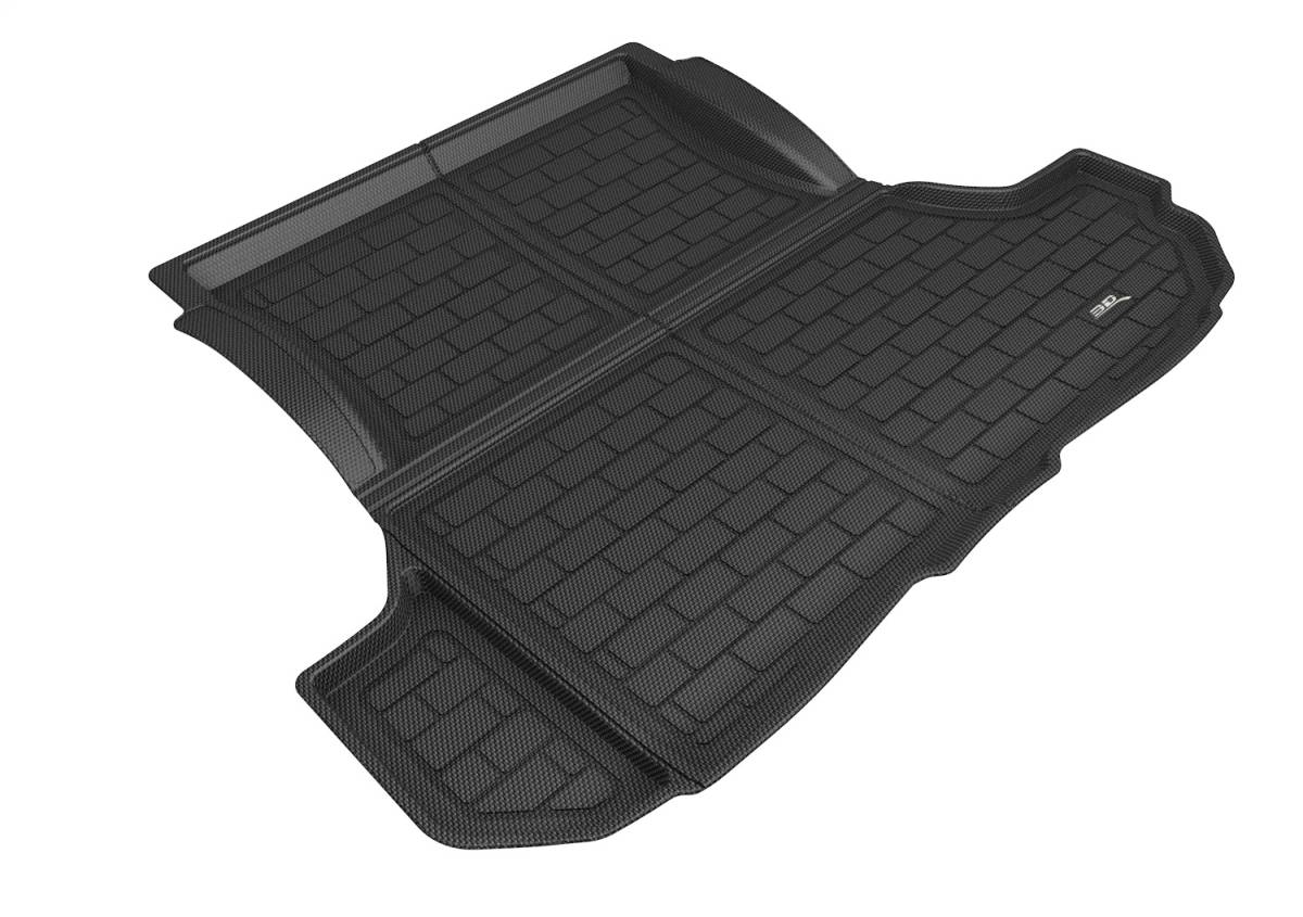 3D MAXpider Cargo Liner Dodge Challenger (11-23) Cross Fold Kagu Black Rubber - w/ or w/o Subwoofer