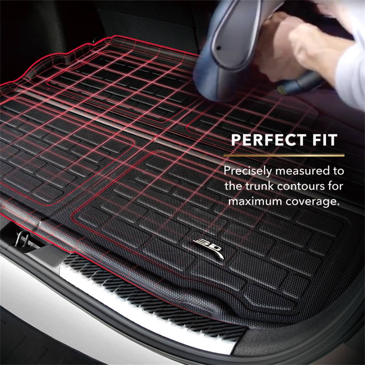 3D MAXpider Cargo Liner Acura MDX (2014-2020) Kagu Black Rubber M1AC0061309 - Image 2