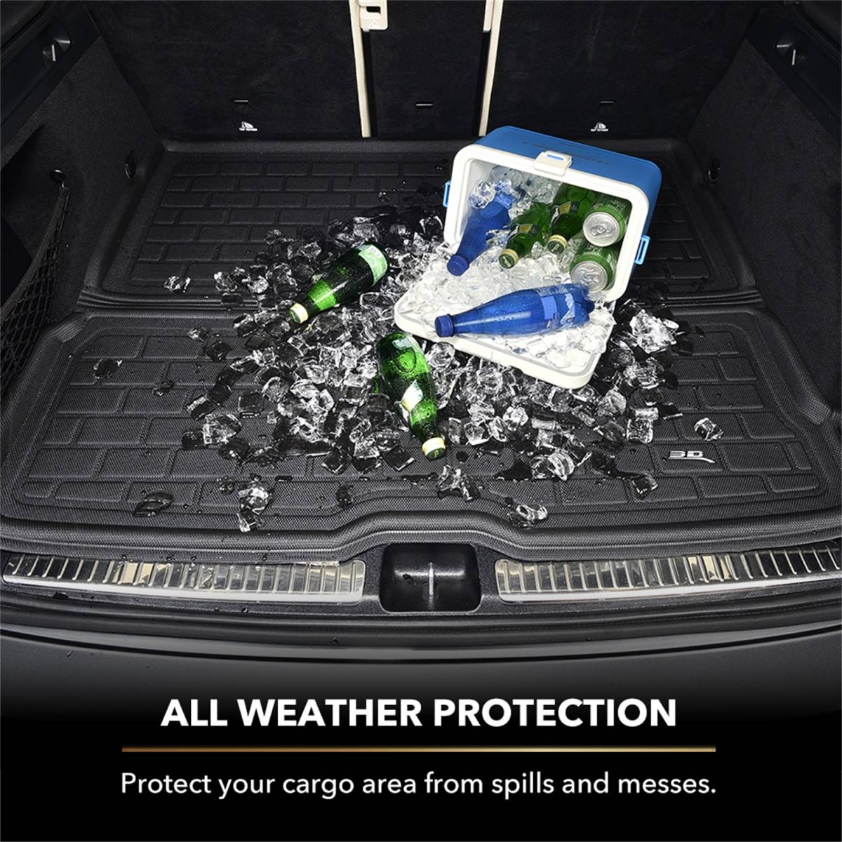 3D MAXpider Cargo Liner Acura MDX (2014-2020) Kagu Black Rubber M1AC0061309 - Image 3
