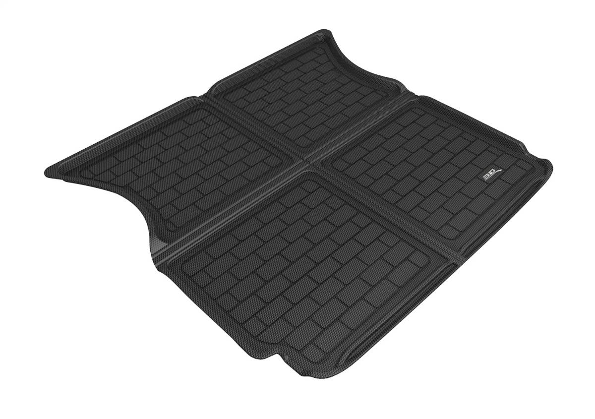 3D MAXpider Cargo Liner Tesla Model X (16-17) Stowable Kagu Black Rubber - Behind 2nd Row Seats - M1TL0011309 - Image 6