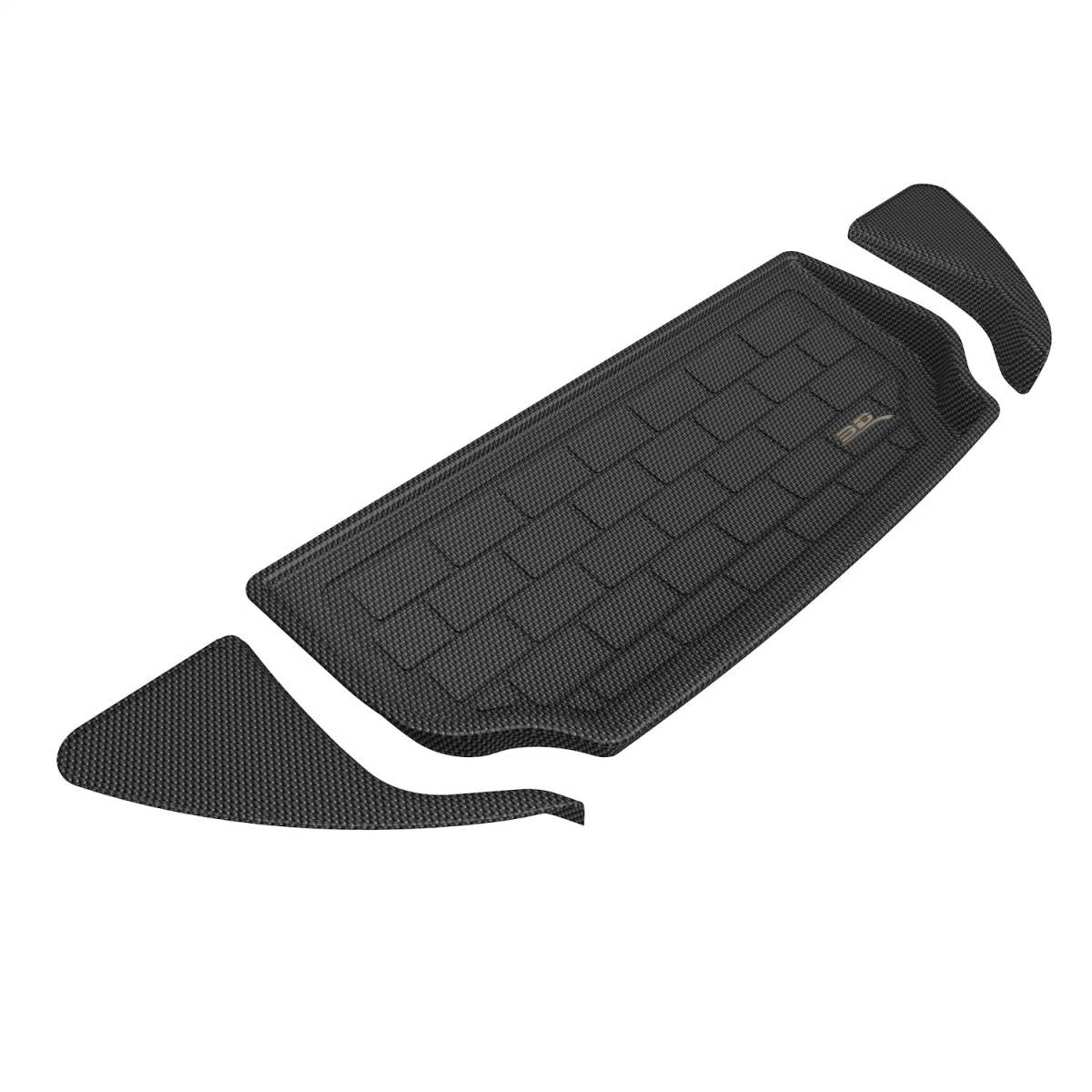 3D MAXpider Cargo Liner Tesla Model X 6 / 7 Seater (22-24) Cross Fold Kagu Black Rubber - Behind 2nd Row - M1TL0431309 - Image 6