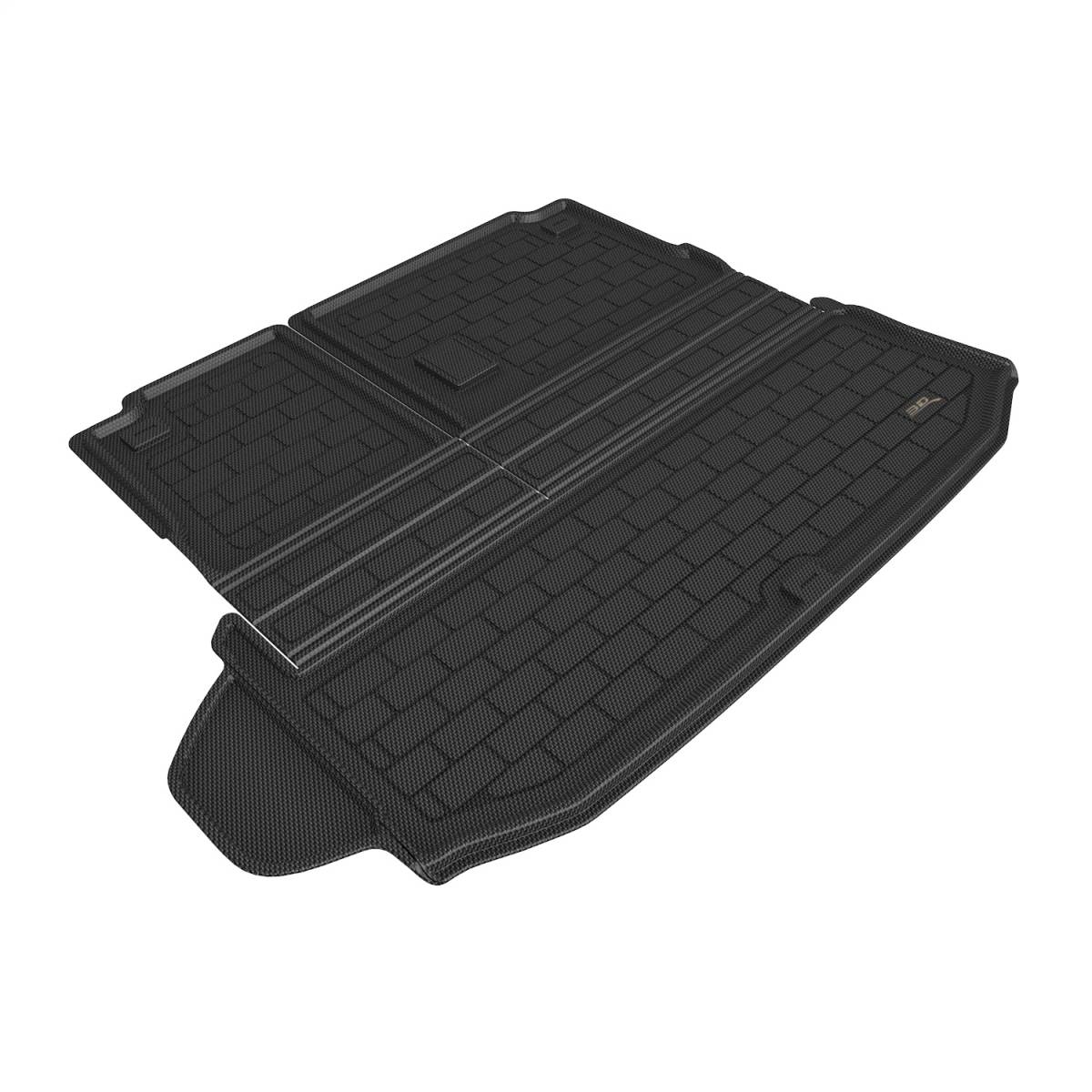 3D MAXpider Cargo Liner Toyota Highlander (2020-2024) Kagu Black Rubber  - w/ or w/o Subwoofer Models