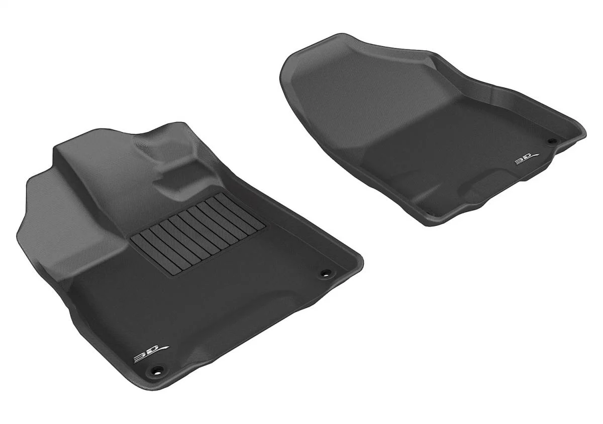 3D MAXpider Floor Mats Acura MDX (14-20) All-Weather Kagu Series Black - Front or Second Row - Image 2