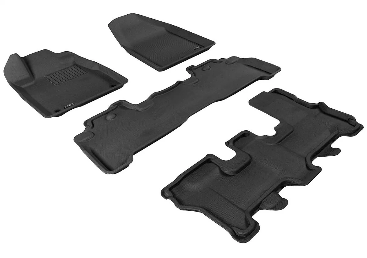 3D MAXpider Floor Mats Acura MDX (2007-2013) All-Weather Kagu Series Black