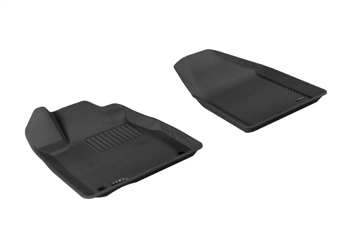 3D MAXpider Floor Mats Acura MDX (2007-2013) All-Weather Kagu Series Black - Image 2