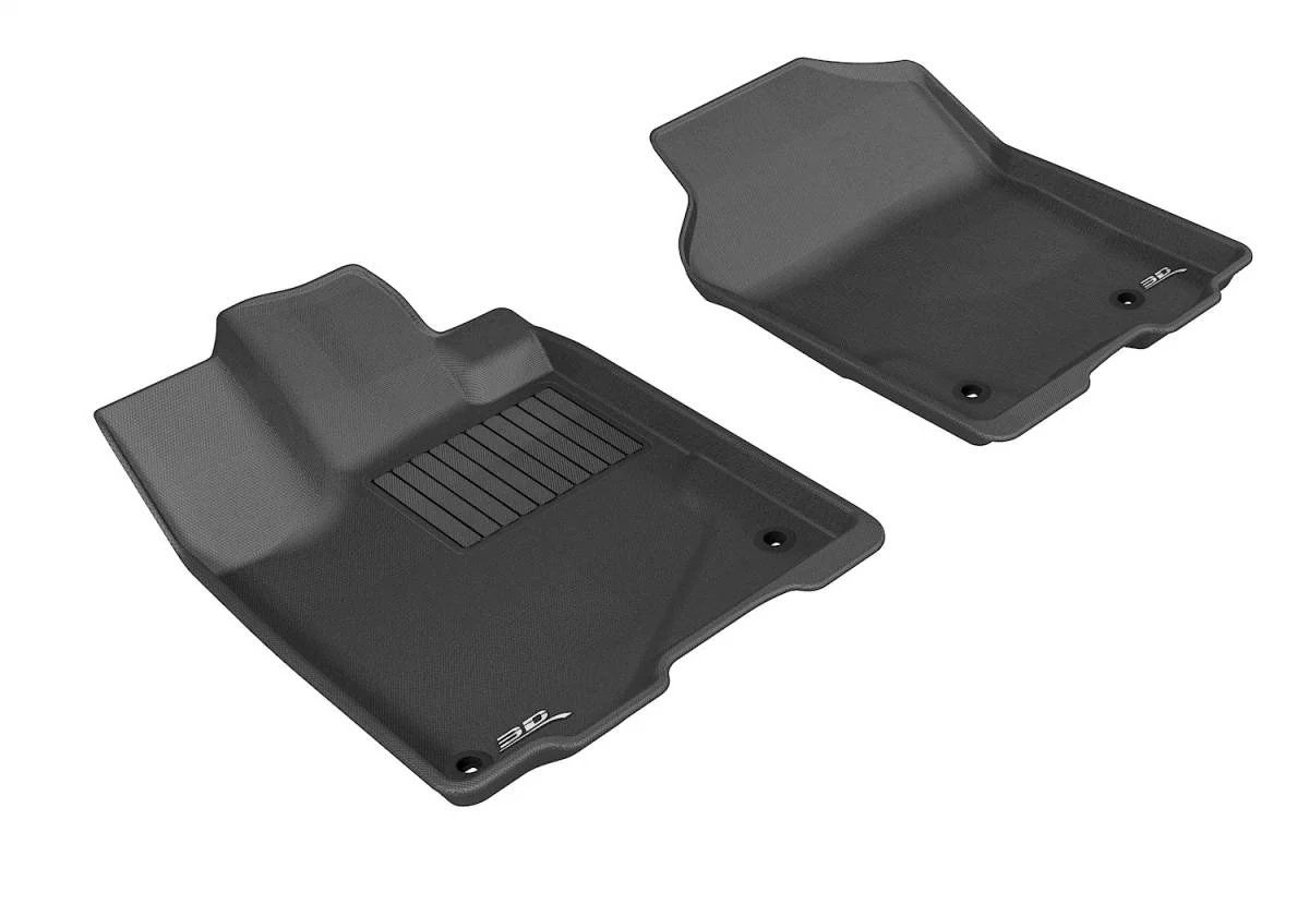3D MAXpider Floor Mats Acura RDX (2013-2018) All-Weather Kagu Series Black - Front or Second Row