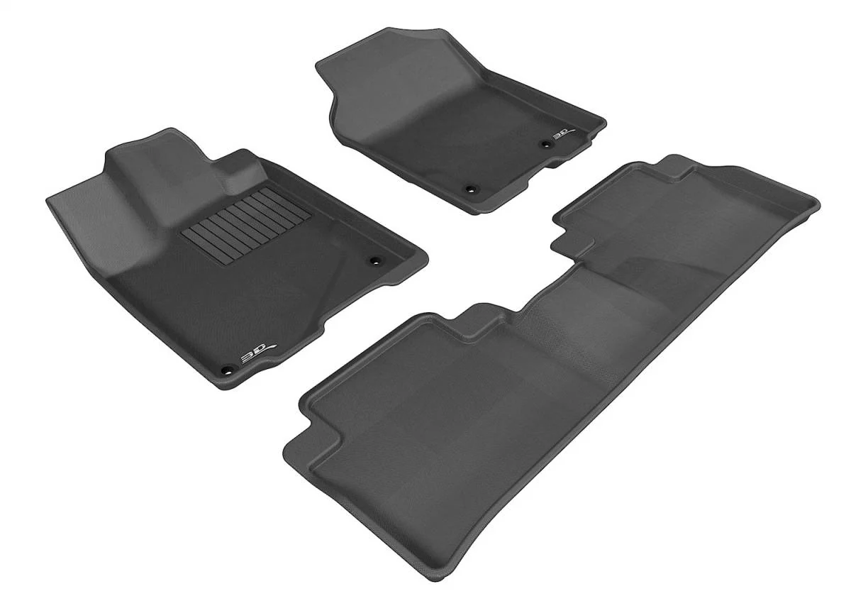 3D MAXpider Floor Mats Acura RDX (2013-2018) All-Weather Kagu Series Black - Front or Second Row - Image 3