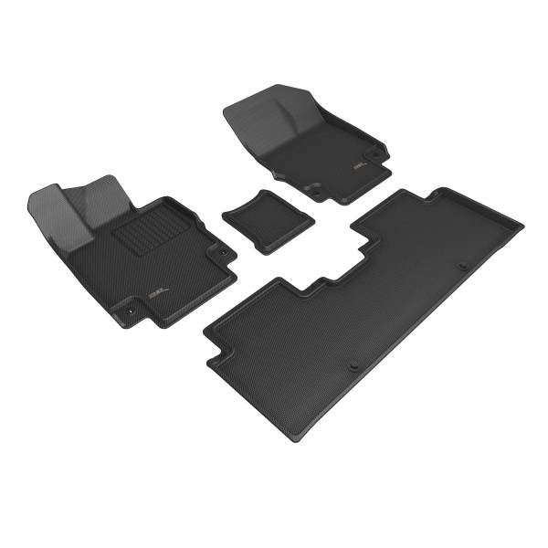 3D MAXpider Floor Mats Genesis GV60 (23-24) All-Weather Kagu Series Black - Front or Second Row
