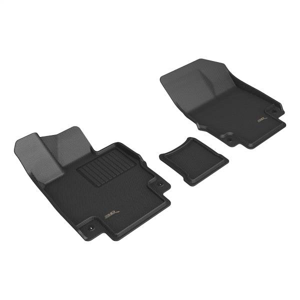 3D MAXpider Floor Mats Genesis GV60 (23-24) All-Weather Kagu Series Black - Front or Second Row - Image 2