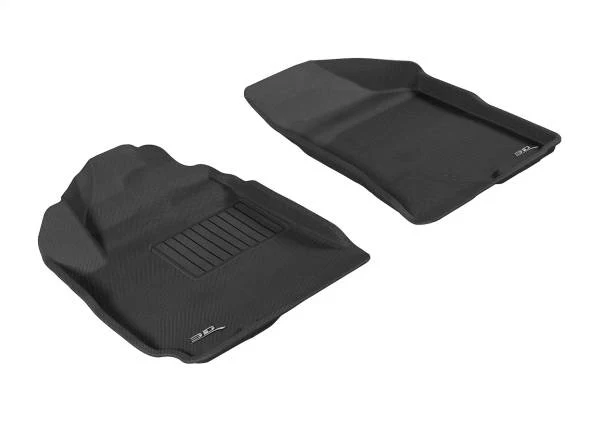 3D MAXpider Floor Mats Hyundai Santa Fe (10-12) All-Weather Kagu Series - Front or Second Row - Image 2