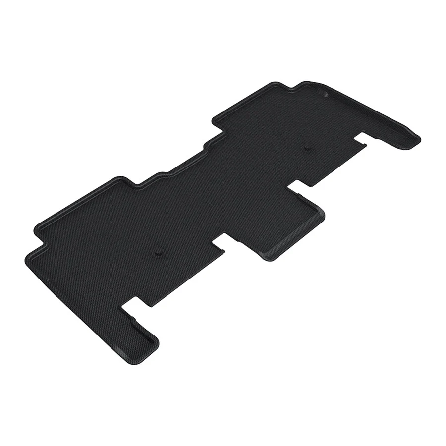 3D MAXpider Floor Mats Kia EV9 6 Seat (2024) All-Weather Kagu Series Black - Front / Second / Third Row - Image 3