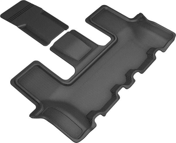 3D MAXpider Floor Mats Kia Sorento 6 Seater (22-24) All-Weather Kagu Series Black - Front / Second / Third Row - Image 4