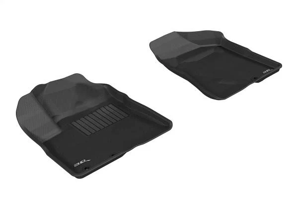 3D MAXpider Floor Mats Kia Sorento 7 Seater (11-13) All-Weather Kagu Series Black - Front / Second / Third Row - Image 2