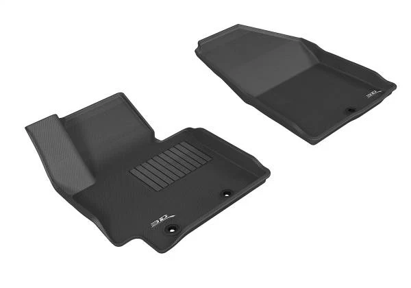 3D MAXpider Floor Mats Kia Soul (2014-2019) All-Weather Kagu Series Black - Front or Second Row - Image 2