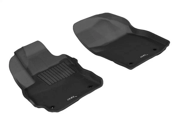 3D MAXpider Floor Mats Mazda5 (12-15) All-Weather Kagu Series Black - Front / Second / Third Row - Image 2