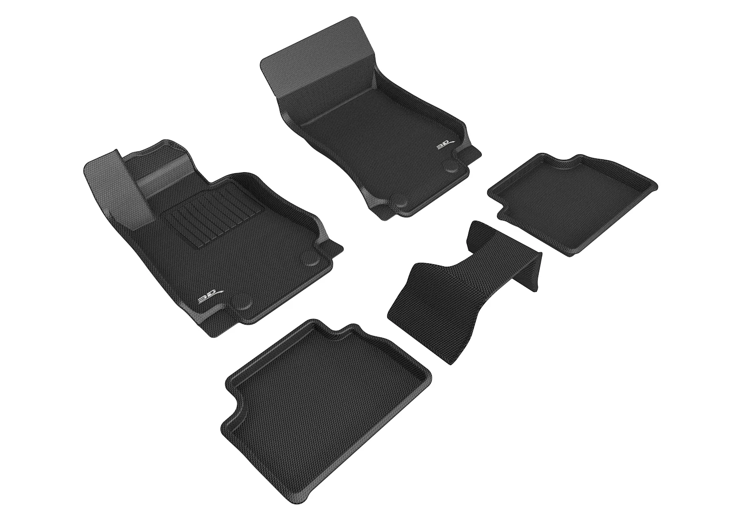 3D MAXpider Floor Mats Alfa Romeo Giulia RWD / Giulia Quadrifoglio (17-24) All-Weather Kagu Series - Second Row