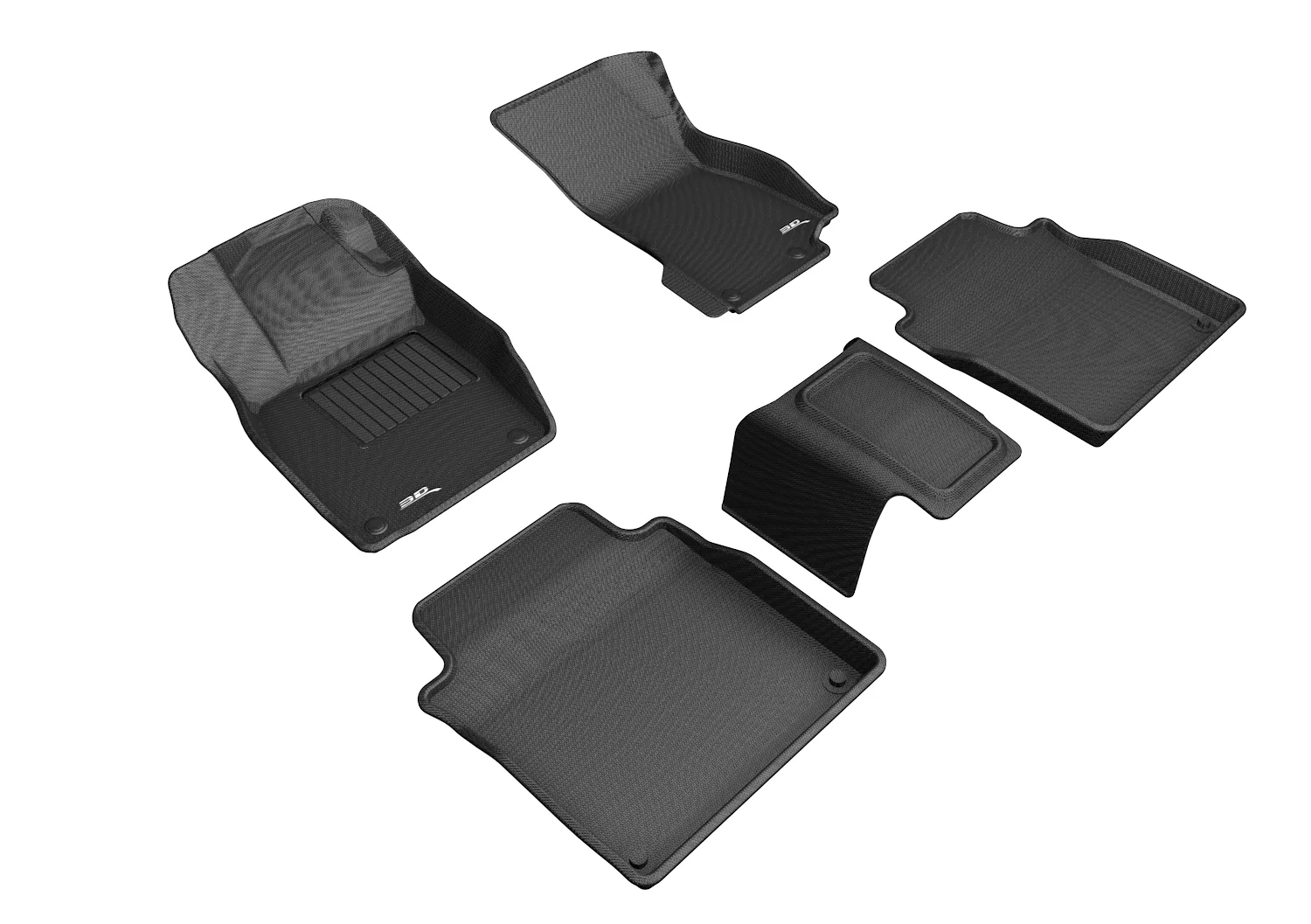 3D MAXpider Floor Mats Audi A8L (2019-2024) All-Weather Kagu Series - Front or Second Row