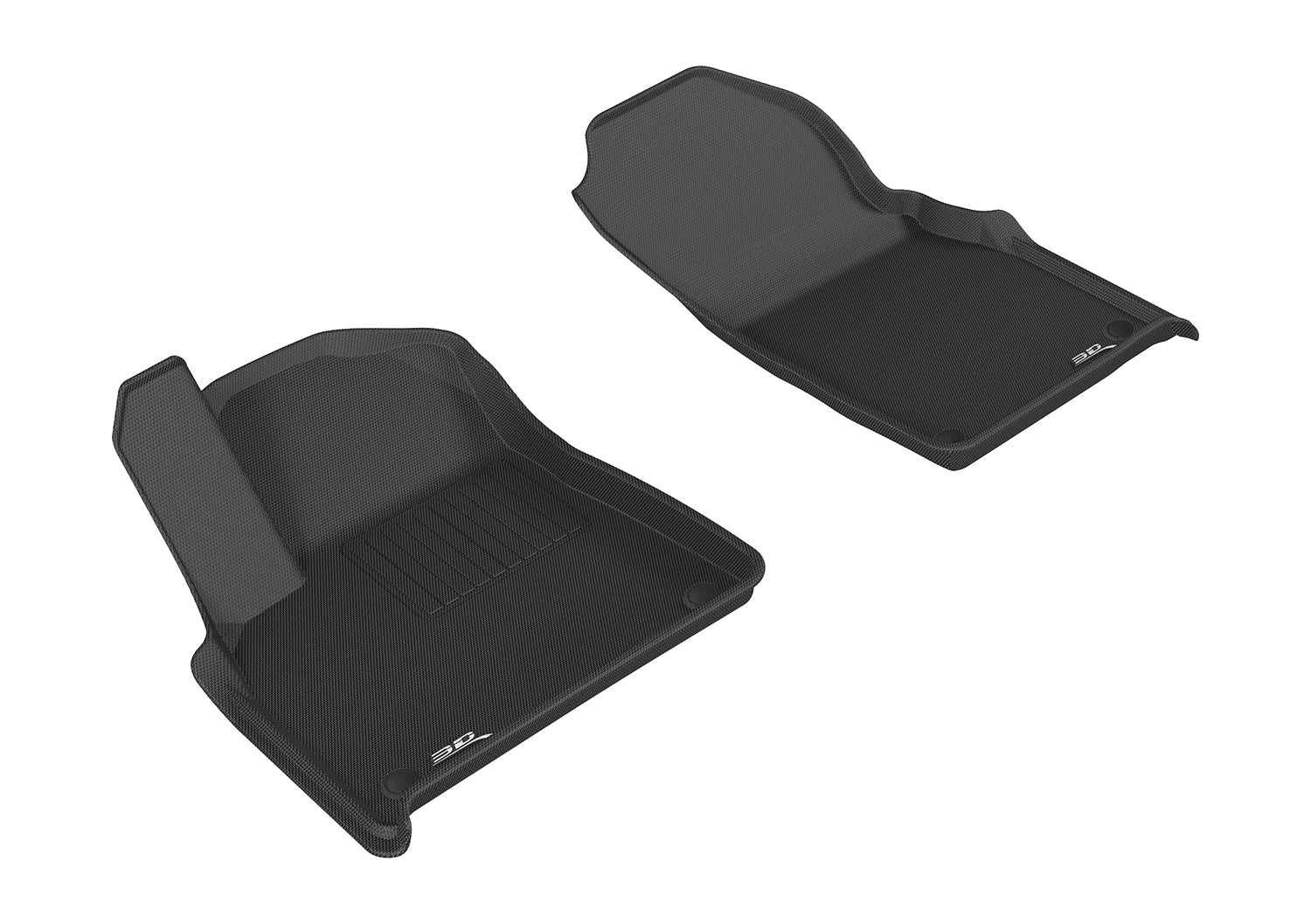 3D MAXpider Floor Mats Audi Q7 (17-24) SQ7 (20-24) All-Weather Kagu Series - Front / Second / Third Row - Image 7