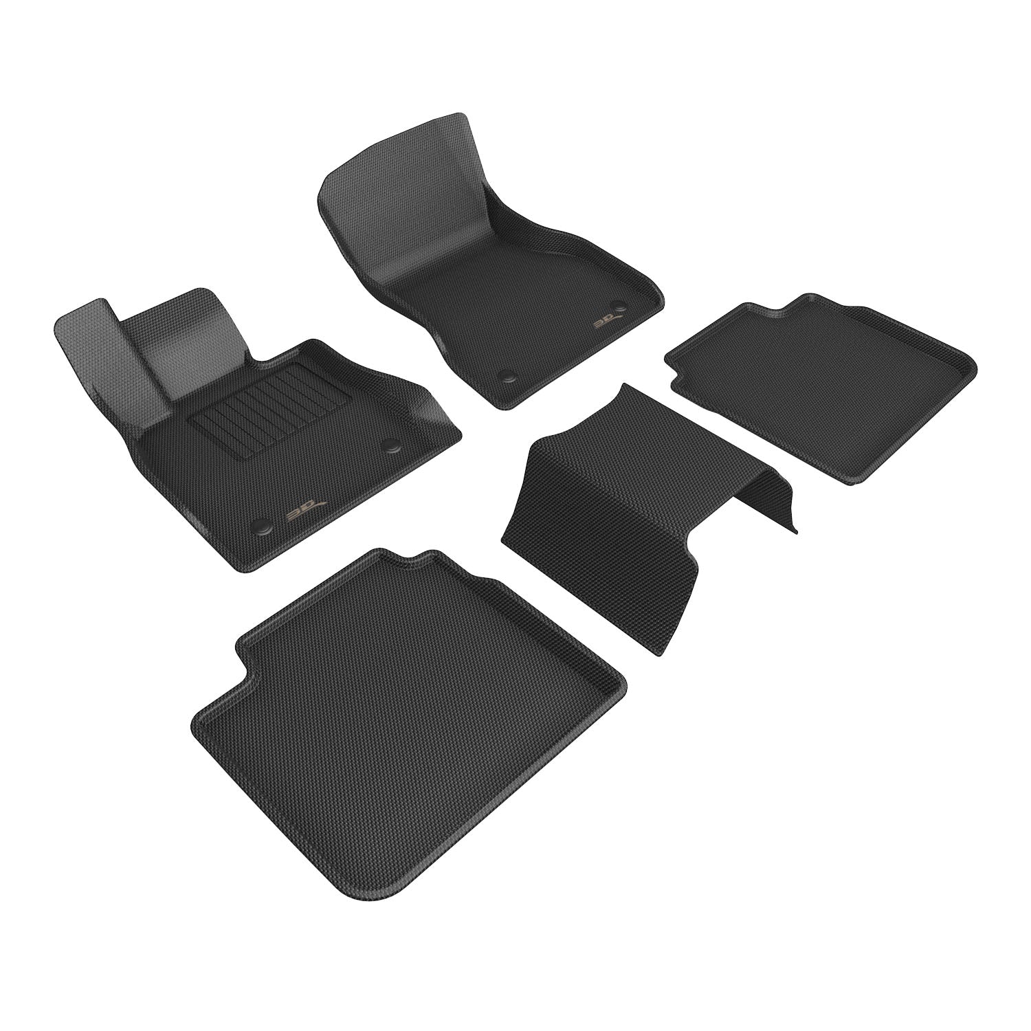 3D MAXpider Floor Mats BMW 7 Series Sedan G70 RWD (23-24) All-Weather Kagu Series - Front or Second Row