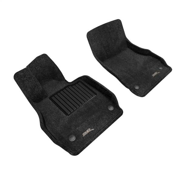 3D MAXpider Floor Mats Corvette / Corvette E-Ray C8 (20-24) Premium Perfect Fit Carpet Series - Complete Set - Image 3