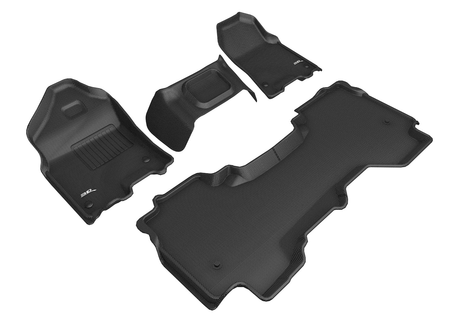3D MAXpider Floor Mats Dodge Ram 1500 Crew / Quad Cab (10-18) All-Weather Kagu Series - Front or Second Row - Image 10