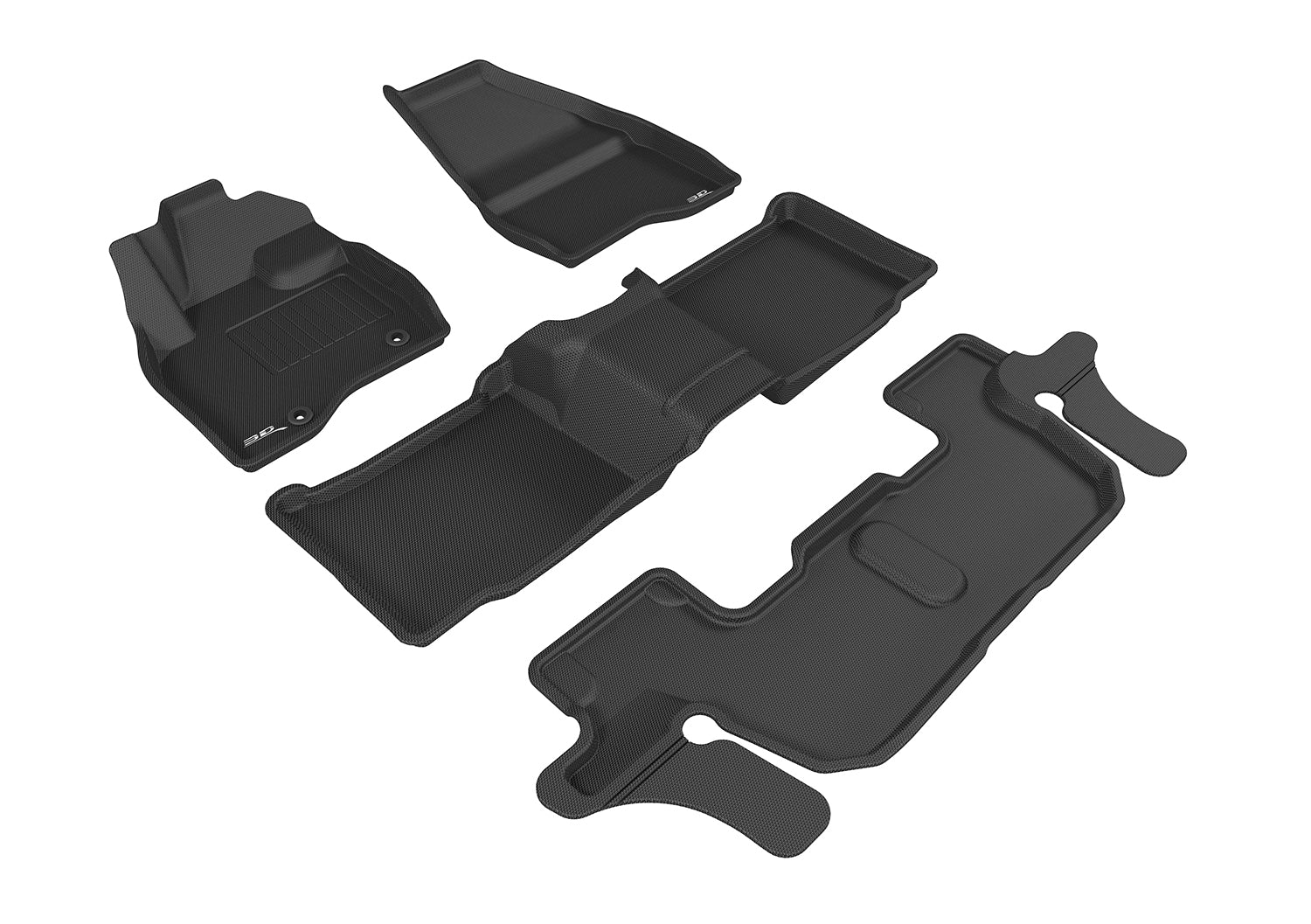 3D MAXpider Floor Mats Ford Explorer 6 / 7 Seater (15-16) All-Weather Kagu Series - Front / Second / Third Row - Image 5