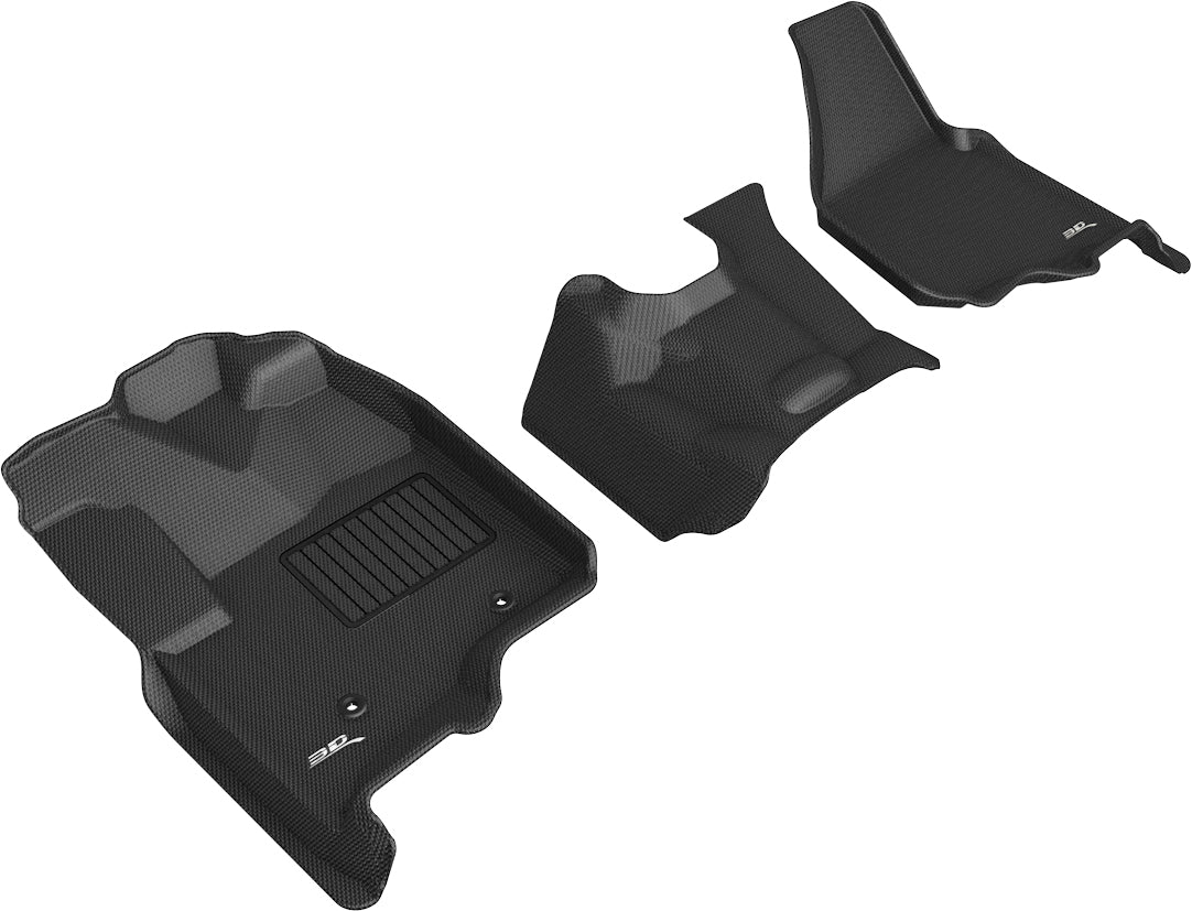 3D MAXpider Floor Mats Ford F250 / F350 / F450 Super Duty (12-16) All-Weather Kagu Series - Front or Second Row - Image 2