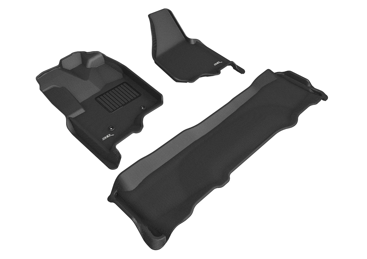 3D MAXpider Floor Mats Ford F250 / F350 / F450 Super Duty (12-16) All-Weather Kagu Series - Front or Second Row - Image 4