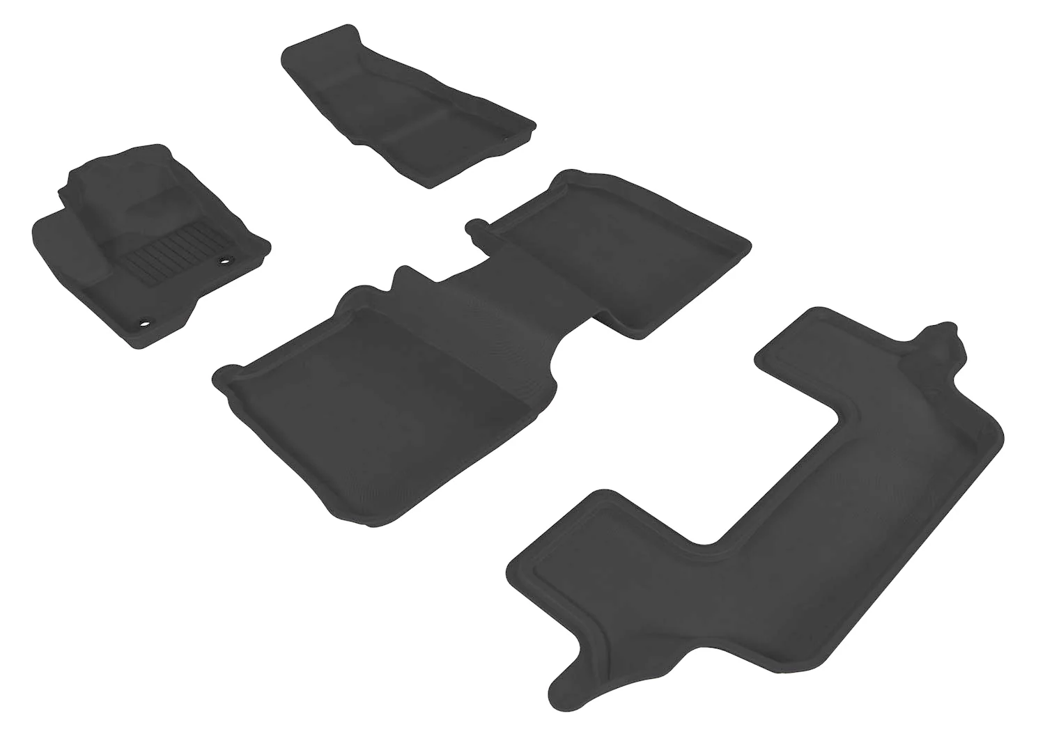 3D MAXpider Floor Mats Ford Flex (09-19) All-Weather Kagu Series - Front / Second / Third Row