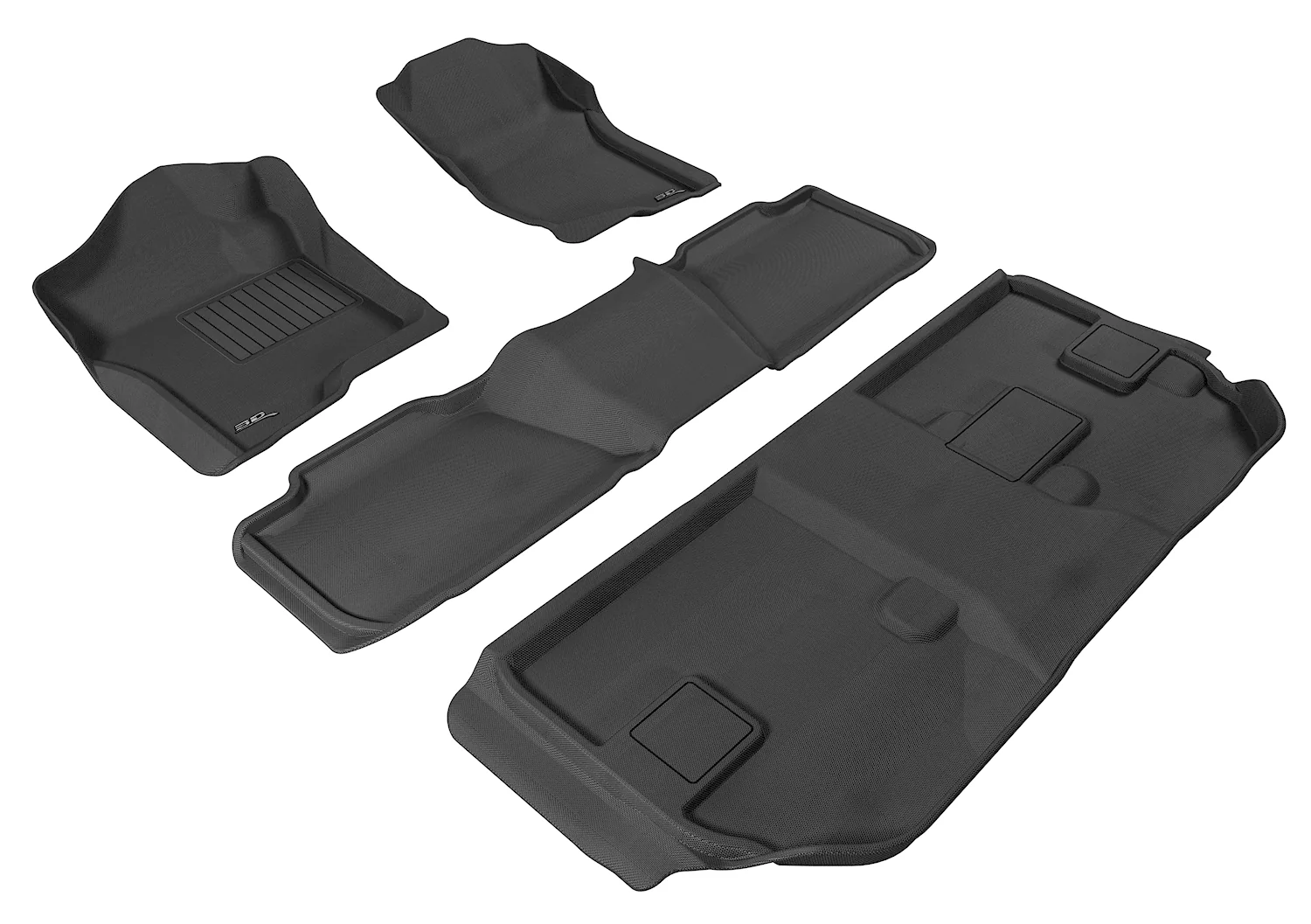 3D MAXpider Floor Mats GMC Yukon / Yukon XL (07-15) All-Weather Kagu Series - Front / Second / Third Row - Image 3