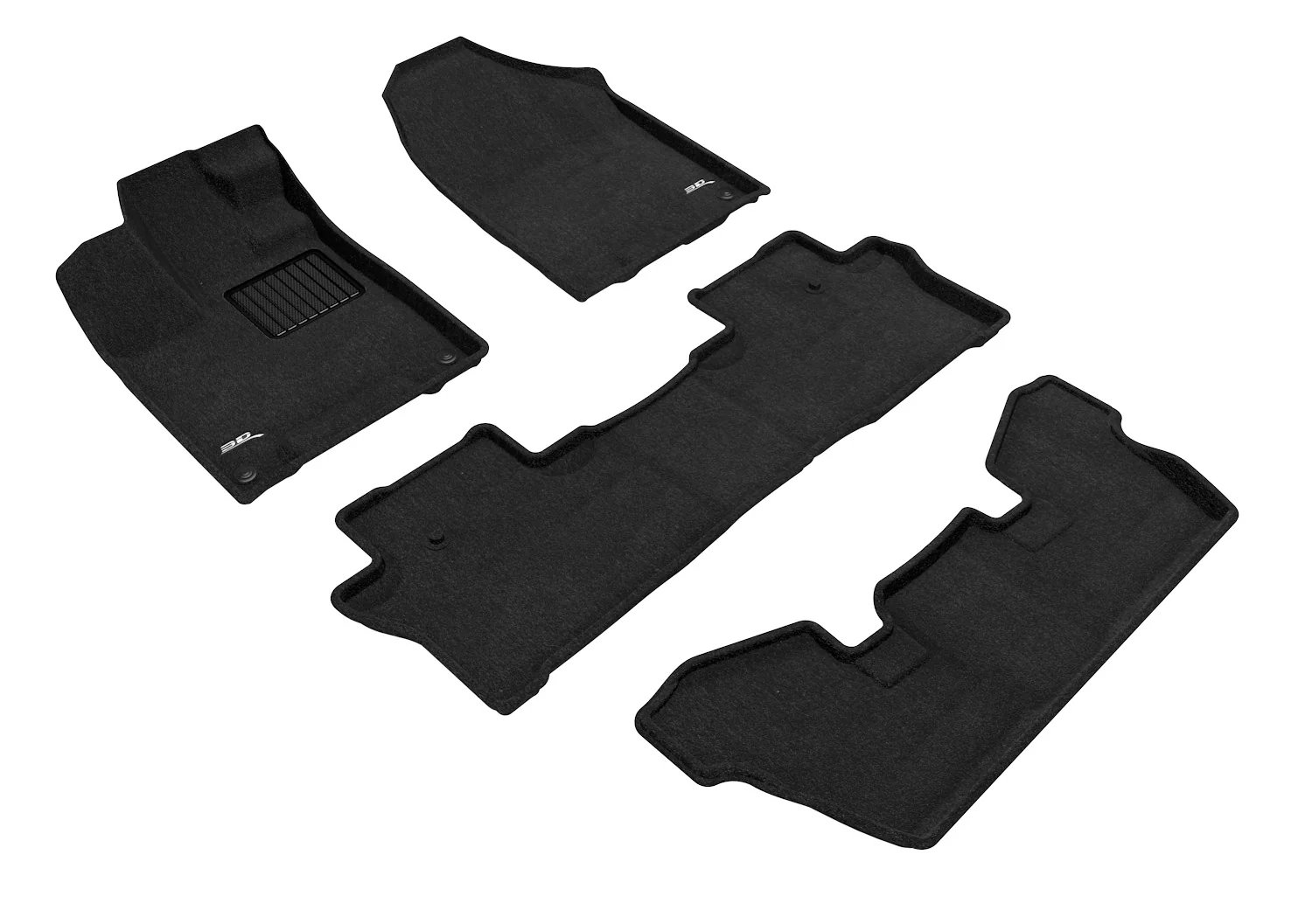 3D MAXpider Floor Mats Honda Pilot (2016-2022) All-Weather Elegant Series - Complete Set