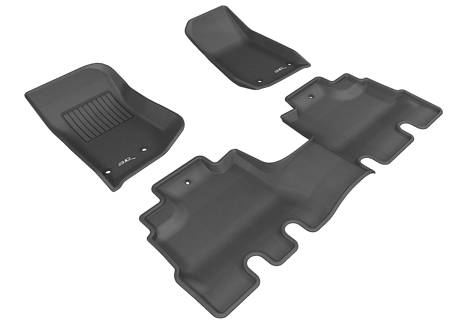 3D MAXpider Floor Mats Jeep Wrangler JK (14-18) All-Weather Kagu Series - Front or Second Row - Image 4