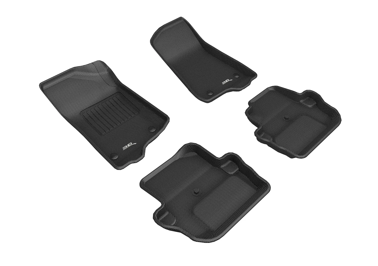3D MAXpider Floor Mats Jeep Wrangler JL (18-24) All-Weather Kagu Series - Front or Second Row