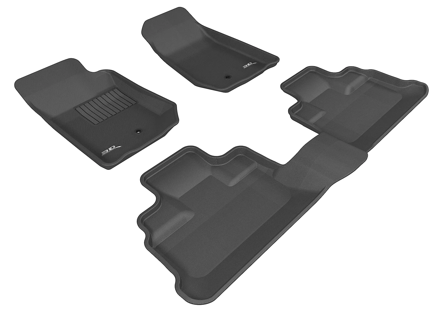 3D MAXpider Floor Mats Jeep Wrangler JK Unlimited (07-13) All-Weather Kagu Series - Front or Second Row