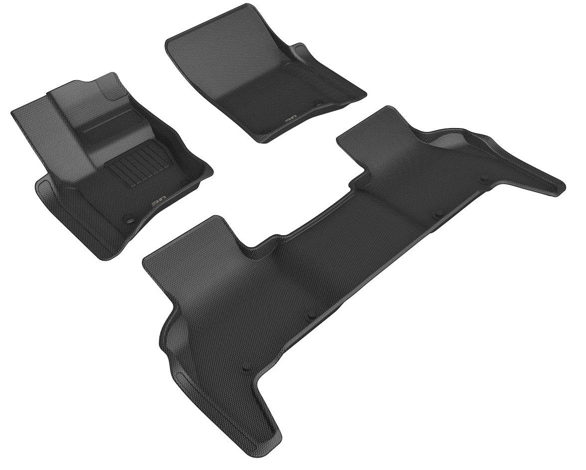 3D MAXpider Floor Mats Land Rover Defender 110 (20-24) All-Weather Kagu Series - Front / Second / Third Row