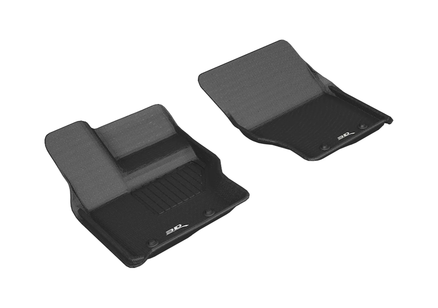 3D MAXpider Floor Mats Land Rover Discovery (17-24) All-Weather Kagu Series - Front / Second / Third Row - Image 2