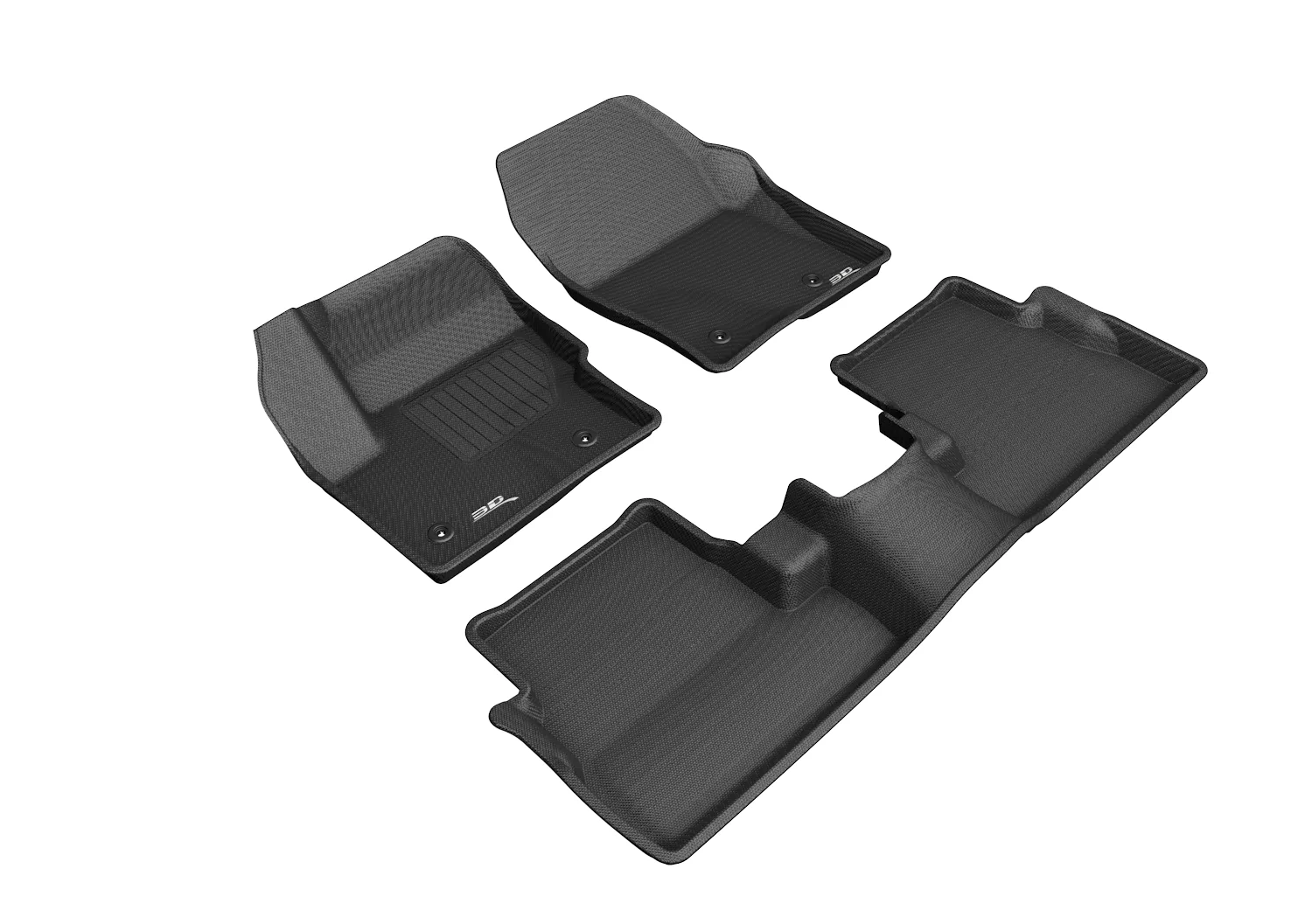 3D MAXpider Floor Mats Lincoln MKC (17-19) All-Weather Kagu Series - Front & Second Row