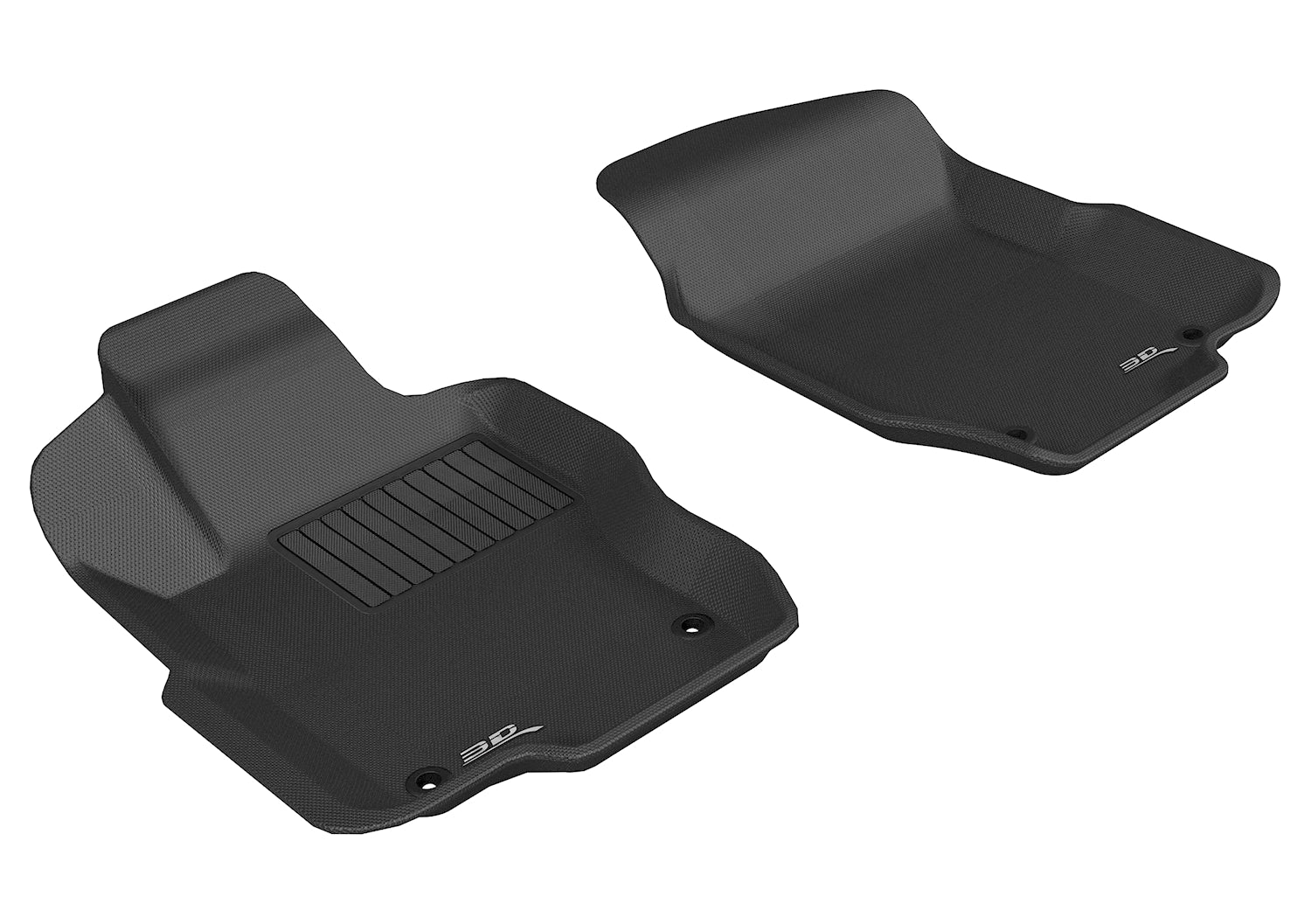 3D MAXpider Floor Mats Mercedes GL-Class X164 (07-12) All-Weather Kagu Series - Front / Second / Third Row - Image 2