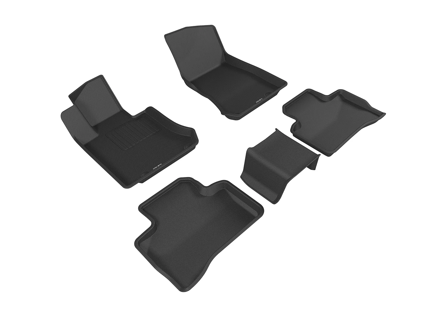 3D MAXpider Floor Mats Mercedes GLC-Class SUV X205 (16-22) Coupe C253 (17-23) All-Weather Kagu Series - Front or Second Row
