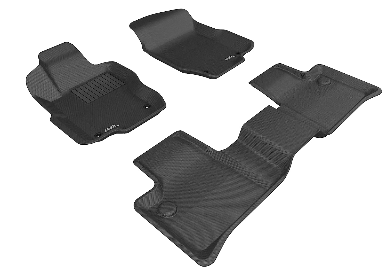 3D MAXpider Floor Mats Mercedes ML-Class W164 (06-11) All-Weather Kagu Series - Front or Second Row
