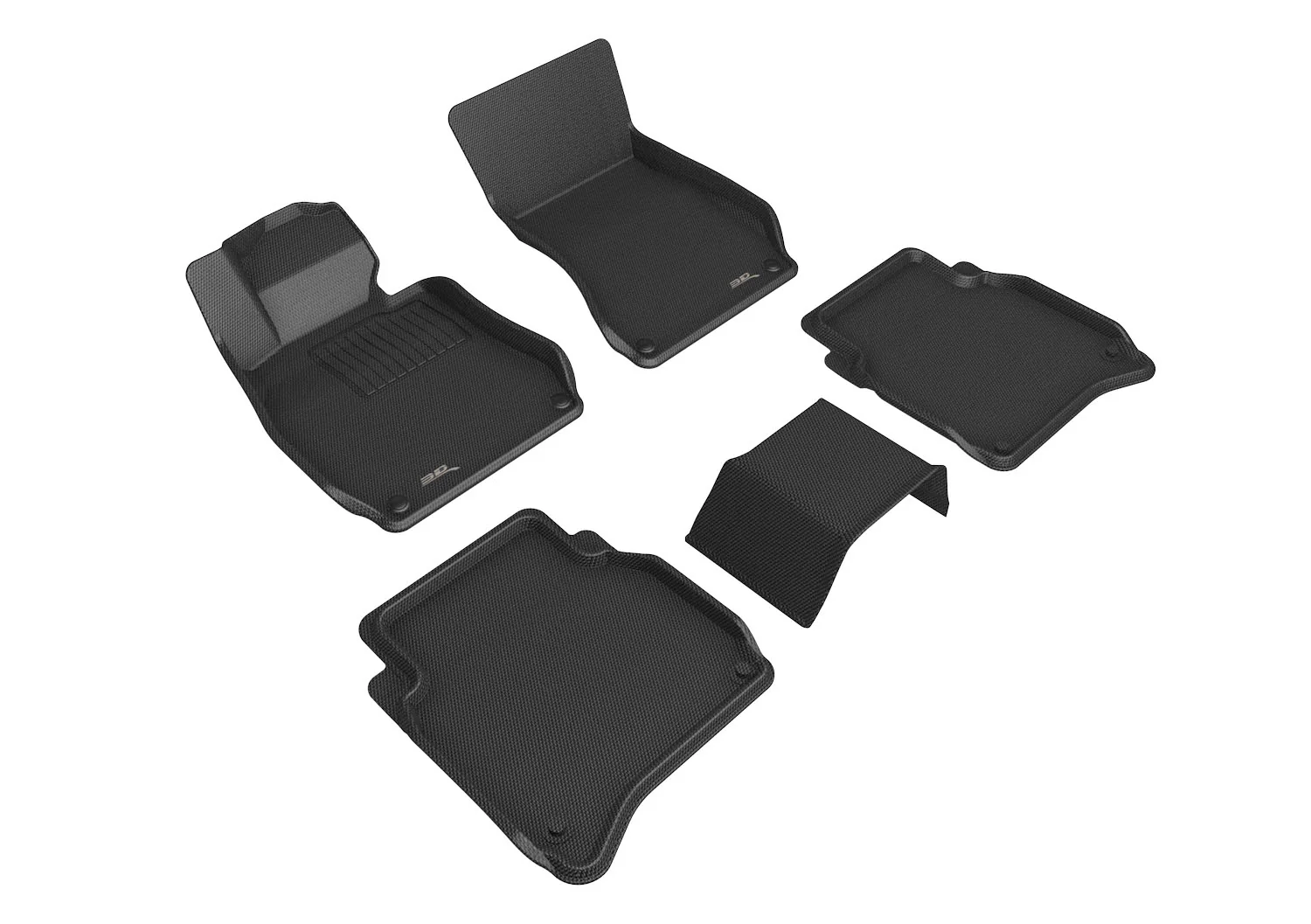 3D MAXpider Floor Mats Mercedes S-Class V223 (21-24) All-Weather Kagu Series - Front or Second Row