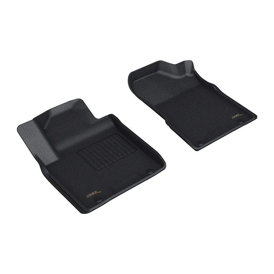 3D MAXpider Floor Mats Nissan Armada (19-24) All-Weather Kagu Series Black - Front / Second / Third Row - Image 3