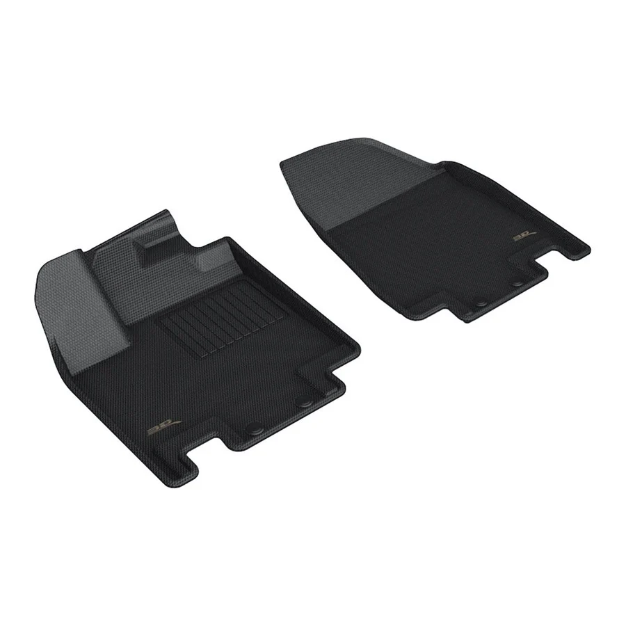 3D MAXpider Floor Mats Nissan Pathfinder 8 Seater (22-24) All-Weather Kagu Series Black - Front / Second / Third  Row - Image 2