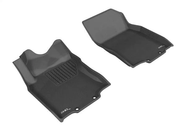 3D MAXpider Floor Mats Nissan Rogue (14-20) All-Weather Kagu Series Black - Front / Second / Third Row - Image 3
