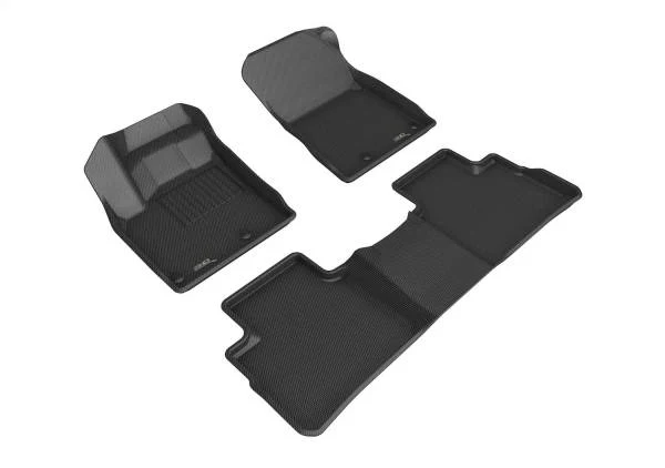 3D MAXpider Floor Mats Nissan Rogue Sport (17-22) All-Weather Kagu Series Black - Front or Second Row