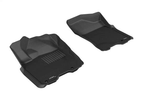 3D MAXpider Floor Mats Nissan Titan (09-15) All-Weather Kagu Series Black - Front or Second Row - Image 3