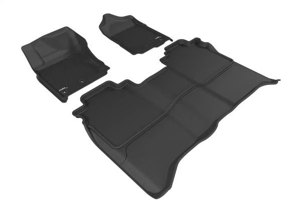 3D MAXpider Floor Mats Nissan Titan / Titan XD (16-24) All-Weather Kagu Series Black - Front or Second Row - Image 2