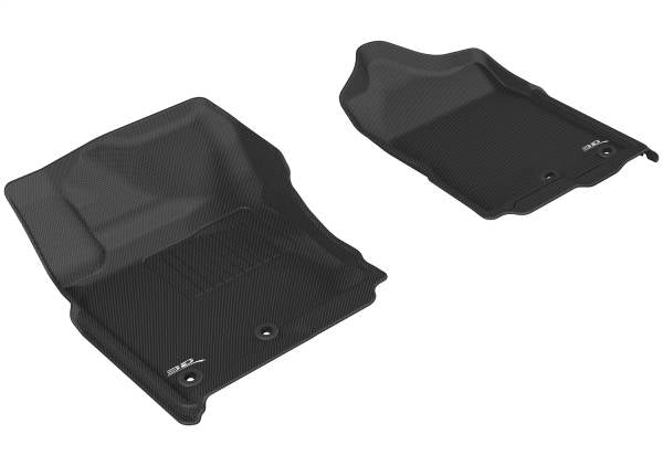 3D MAXpider Floor Mats Nissan Titan / Titan XD (16-24) All-Weather Kagu Series Black - Front or Second Row - Image 3